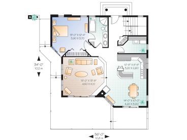 1st Floor Plan, 027H-0144