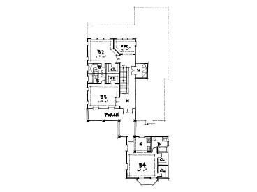 2nd Floor Plan 052H-0045