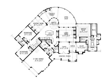 1st Floor Plan, 084H-0027