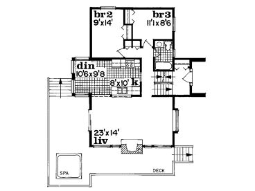 1st Floor Plan, 032H-0019