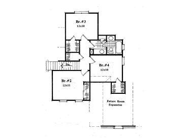 2nd Floor Plan, 030H-0058