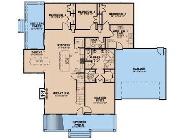 1st Floor Plan, 074H-0219