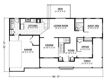1st Floor Plan, 078H-0011
