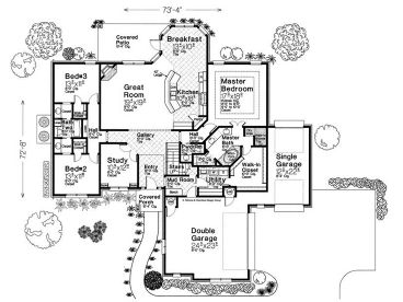 1st Floor Plan, 002H-0122