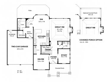1st Floor Plan, 014H-0089