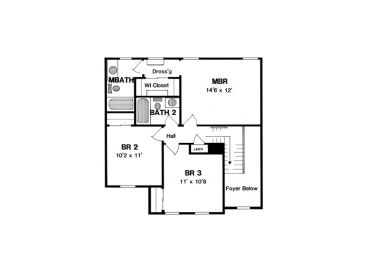2nd Floor Plan, 014H-0035