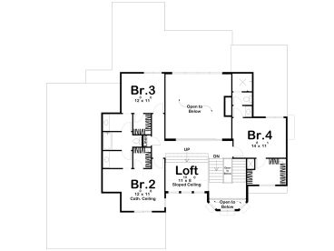 2nd Floor Plan, 050H-0425