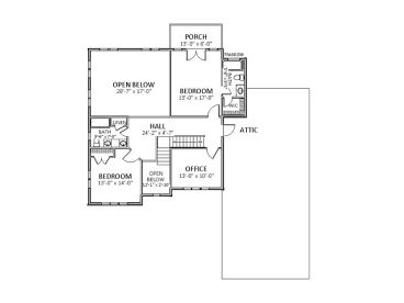 2nd Floor Plan, 067H-0025
