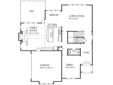 1st Floor Plan, 045H-0027