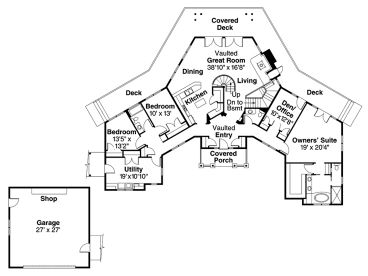 1st Floor Plan, 051H-0045