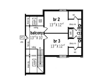 2nd Floor Plan, 021H-0153