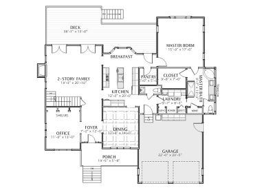 1st Floor Plan, 067H-0010