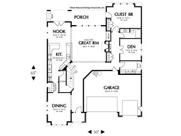 1st Floor Plan, 034H-0051