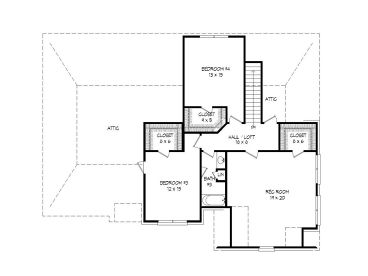 2nd Floor Plan, 062H-0050