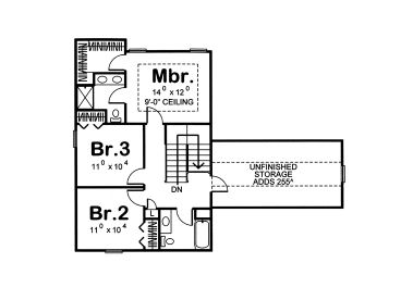 2nd Floor Plan, 050H-0071