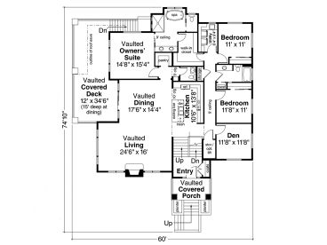 1st Floor Plan, 051H-0358