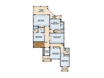 2nd Floor Plan, 040H-0066