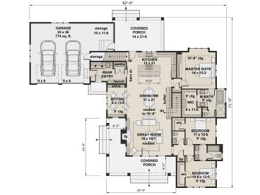 1st Floor Plan, 023H-0197