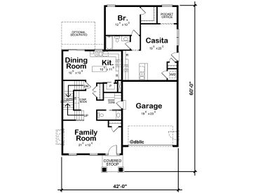 1st Floor Plan, 031H-0412
