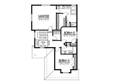 2nd Floor Plan, 026H-0107