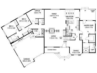 Floor Plan, 013H-0021