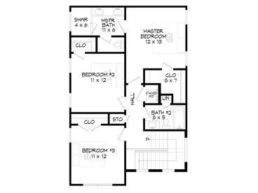 3rd Floor Plan, 062H-0400