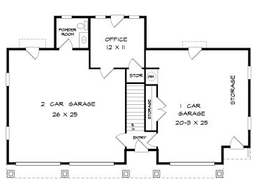 1st Floor Plan, 019G-0034