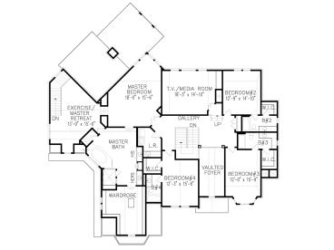 2nd Floor Plan, 084H-0015