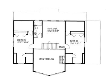 2nd Floor Plan, 012H-0185