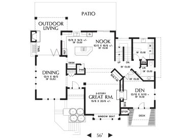 1st Floor Plan, 034H-0239