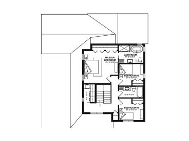 2nd Floor Plan, 027H-0554