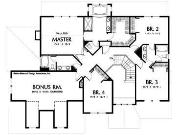 2nd Floor Plan, 034H-0211