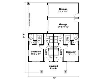 1st Floor Plan, 051M-0034