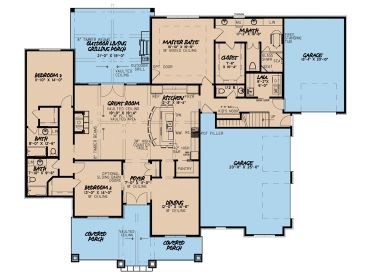 1st Floor Plan, 074H-0028
