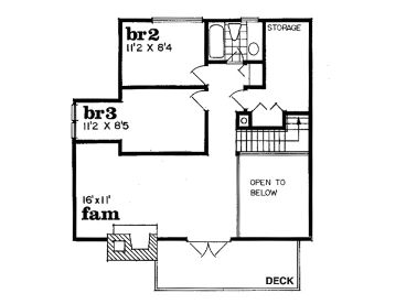 2nd Floor Plan, 032H-0001