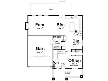 1st Floor Plan, 050H-0329
