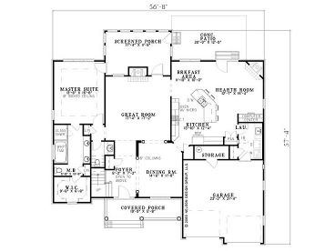 1st Floor Plan, 025H-0103
