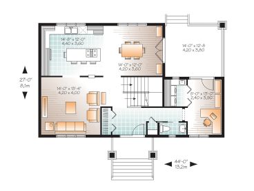 1st Floor Plan, 027H-0307