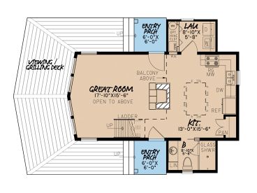 1st Floor Plan, 074H-0004
