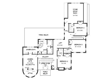2nd Floor Plan, 019H-0220