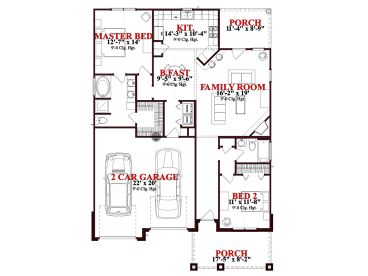 Floor Plan, 073H-0082