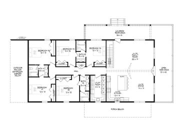2nd Floor Plan, 062H-0374