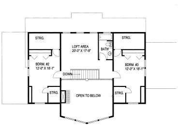 2nd Floor Plan, 012H-0123