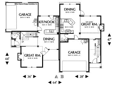 1st Floor Plan, 034M-0007