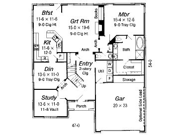 1st Floor Plan, 061H-0082