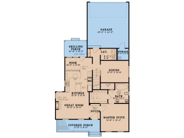 1st Floor Plan, 074H-0124