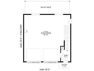 1st Floor Plan, 062G-0458
