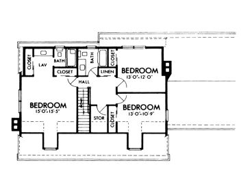 2nd Floor Plan, 022H-0019