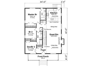 1st Floor Plan, 047H-0079