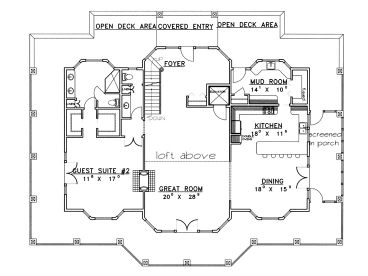 1st Floor Plan, 012H-0023